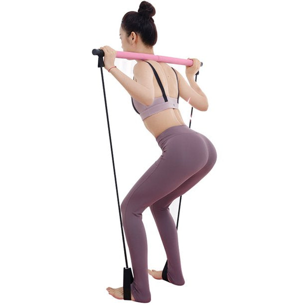 COMBO BARRA PILATES + RODILLO MASAJEADOR