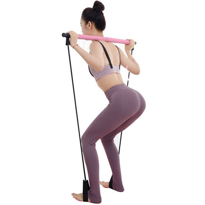 COMBO BARRA PILATES + RODILLO MASAJEADOR