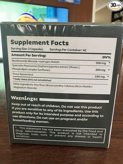 NAD+ Nicotinamida Ribósido + Resveratrol